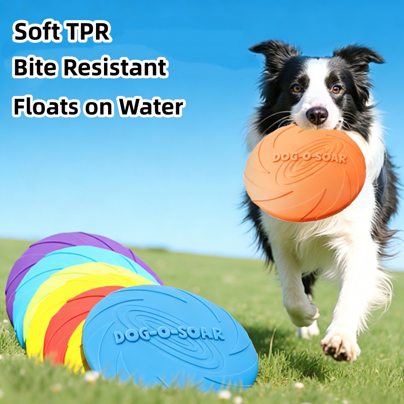 Flying Disc Dog Training Toy - Brinquedos de disco voador resistentes a
